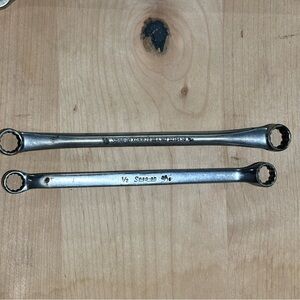 Snap-on Double Box End Wrenches Set of 2 • 1/2” 9/16” & 9/16 5/8”